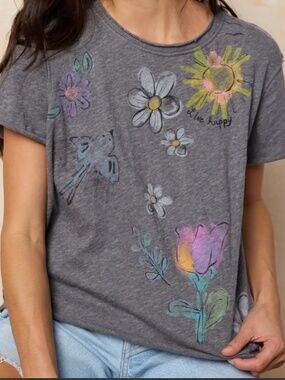 NWT Natural Life Aiden Cotton Tee Shirt Top sz Small